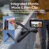 Gậy selfie mini Ulanzi MT55 kiêm chân máy dành cho GoPro 13, DJI Action Camera, điện thoại với ngàm gắn 1/4
