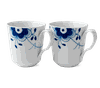 Bộ 2 cốc có quai Royal Copenhagen, họa tiết Blue Mega 35cl