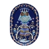 Đĩa sứ Taika hình oval, màu xanh 41cm