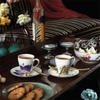 Bộ 6 chén và đĩa uống cafe Royal Copenhagen, họa tiết Flora Morning Glory 10cl