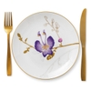Đĩa Royal Copenhagen, họa tiết Flora Pansy 22cm