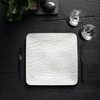 Square serving/gourmet plate 32.5x32.5 - Manufacture Rock