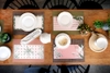 Tấm lót bàn ăn Mallow Space hoa văn cây hồng mã CS-BP