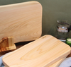 Wood tray Hinoki  round edge (M)