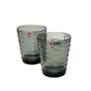 Cốc Aino dung tích 0.22l màu xám - bộ 2 chiếc, chất liệu thủy tinh.