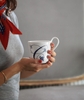 Cốc có quai Blue Fluted họa tiết chữ (20 chữ cái)