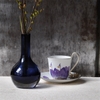 Bộ chén và đĩa trà Royal Copenhagen, họa tiết Flora Iris 27cl
