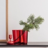 Bình hoa Aalto, kích thước 160mm, chất liệu thủy tinh, màu đỏ.