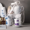 Bộ chén và đĩa trà Royal Copenhagen, họa tiết Flora Iris 27cl