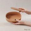 Hộp bento oval gỗ beech (22x7cm)