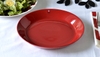 Đĩa Teema 21cm màu đỏ, chất liệu sứ.