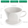 Phểu drip hình quạy 3 lổ Kalita Size 02