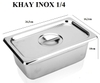 Khay Topping inox 1/4 cả nắp