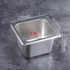 Khay topping Inox 1/6 cả nắp sâu 10 cm