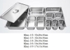 Khay topping inox 1/9 cả nắp