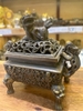 Lư Xông Khói Hình Chữ Nhật, Quai Rồng Đỉnh Chày_16x16cm