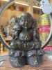 Tượng Thần Tài Thổ Địa Trung Hoa_Chất liệu Đồng Nâu Dạ Cổ_Cao 22cm