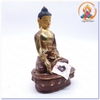 Tượng Phật Dược Sư_Chất liệu Đồng Vẽ Nepal_Cao 23cm