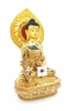 Tượng Phật Dược Sư_Chất liệu Đồng Nepal Phun Gold_Cao 40cm