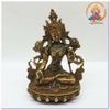 Tượng Tara Bạch Độ Mẫu Bồ Tát_Chất liệu Đồng Trơn_Cao 15cm