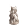 Mèo Ấm Bạc, Ấm Đầu Rời Bạc Trắng_10cm_Tượng Phong Thủy