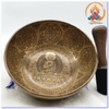 Chuông Xoay Nepal Điêu Khắc Phật Bổn Sư Chuyển Pháp Luân_25x11,5cm (Gò Bằng Tay)
