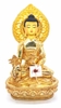 Tượng Phật Dược Sư_Chất liệu Đồng Nepal Phun Gold_Cao 40cm