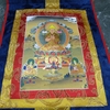 Trang ThangKa Tổ Tông Khách Ba (Tsongkhapa)_35x20cm