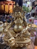 Tượng Hoàng Thần Tài Dzambala_Chất liệu Đồng Vẽ Tây Tạng_Cao 30x27cm