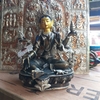Tượng Cát Tường Thiên Nữ Tướng Tài Bảo Mật Tông Laskmi_Chất liệu Đồng Nepal_Cao 23cm