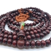 Chuỗi Gỗ Đỏ Tây Tạng Bóng_6 Ly_216 Hạt