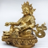 Tượng Hoàng Thần Tài Dzambala_Chất liệu Đồng Trơn_Cao 39cm