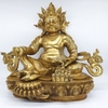 Tượng Hoàng Thần Tài Dzambala_Chất liệu Đồng Trơn_Cao 39cm