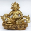 Tượng Hoàng Thần Tài Dzambala_Chất liệu Đồng Trơn_Cao 39cm