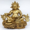 Tượng Hoàng Thần Tài Dzambala_Chất liệu Đồng Trơn_Cao 39cm
