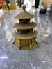 Lư Mái Chùa Đồng Vàng11x8’5cm-CN 700gr