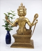 Tượng Phạm Thiên, Đại Tự Tại Thiên Tứ Diên Phật_Chất liệu Đồng Dát Vàng_Cao 36cm