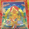 Tranh ThangKa Hoàng Thần Tài Dzambala_35x20cn