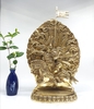 Tượng Vua Gesar_Chất liệu Đồng Trơn_Cao 36cm