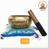 Chuông Xoay Nepal Khắc Lục Độ Mẫu Bồ Tát_Chày Ngũ Trí_Nút Thắt Cát Tường_14x7cm