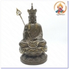Tượng Địa Tạng Bồ Tát Ngồi_Chất Liệu Đồng Nâu Dạ Cổ_Cao 40cm