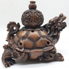 Lư Long Quy _Chất liệu Đồng Đỏ_14x15cm