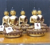 Tượng Phật Ngũ Trí Như Lai_Đồng Vẽ Nepal_Cao 20cm