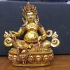 Tượng Hoàng Thần Tài Dzambala_Chất liệu Đồng Vẽ Tây Tạng_Cao 30x27cm