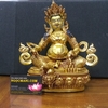 Tượng Hoàng Thần Tài Dzambala_Chất liệu Đồng Vẽ Tây Tạng_Cao 30x27cm