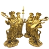 Tượng Tứ Đại Thiên Vương_Chất liệu Đồng_Cao 24cm