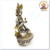 Tượng Phật Kim Cang Tát Đỏa_Chất liệu Đồng Mạ Bạc_Cao 20cm