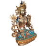 Tượng Tara Bạch Độ Mẫu Bồ Tát_Chất liệu Đồng Đính Đá Lam Ngọc_Cao 68cm