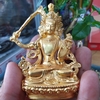 Tượng Văn Thù Sư Lợi Bồ Tát_Chất liệu Hợp Kim Xi Vàng_Cao 8cm