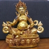 Tượng Hoàng Thần Tài Dzambala_Chất liệu Đồng Vẽ Tây Tạng_Cao 30x27cm